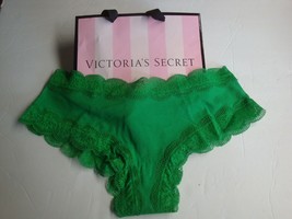 New Victoria&#39;s Secret &quot;Pink&quot; Lace Trim Cheekster Bright Green Xxl - £10.11 GBP