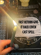 50-200X FULL COVEN FAST RETURN GIVE IT BACK TO ME  MAGICK ALBINA WITCH CASSIA4 image 2