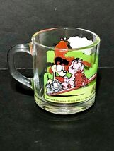 Vintage 1980 McDonalds Garfield Glass Coffee Mug Cup Tea Clear Odie - Ji... - $8.76