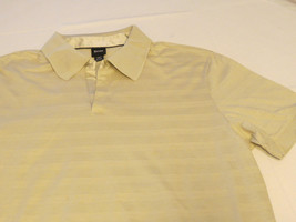 Mens Hugo Boss XL khaki tan short sleeve polo shirt cotton casual GUC @ - £18.35 GBP
