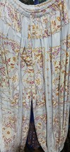 WHITE RAINBOW  TRIBAL GYPSY BOHEMIAN DELUXE ATS GYPSY PANTALOONS  - $79.19