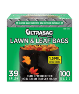 39 Gallon Lawn and Leaf Bags (-100 Count) - $635.05 MXN