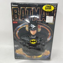 VTG Batman Cereal Box with Coin Bank High-Grade Toy Michael Keaton Ralston 1989 - £36.61 GBP