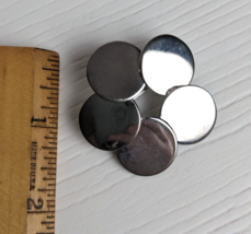 vintage pin brooch silver tone circle wreath geometric shapes - $9.89