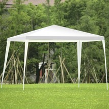 Canopy Tent Outdoor Events Party Wedding White 10x10Ft Gazebo Steel Fram... - £53.16 GBP