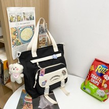 New High School Girls Backpack Fashion Kawaii Schoolbag College Cute Nylon Water - £30.66 GBP