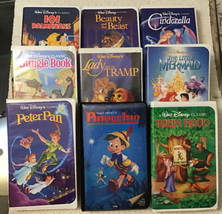 Disney Black Diamond Vhs Tapes In Clamshell Cases - Very Good Shape, Set Of 9 - £37.19 GBP