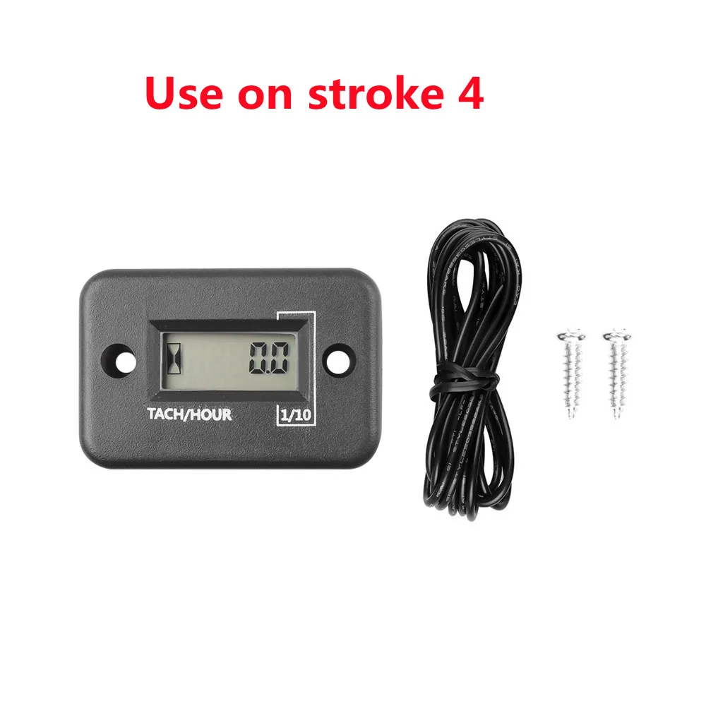 Car LCD Tach Hour Meter Engine Counter Gauge For All 2 Or 4 stroke Gasoline Engi - £43.57 GBP