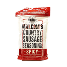 Malcom&#39;S Country Sausage Seasoning (SPICY) | Use with Pork, Beef, Lamb, Wild Gam - £21.55 GBP