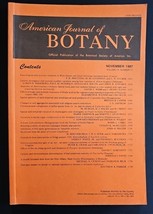 American Journal of BOTANY Official Publication November 1987 Volume 74 ... - $15.98