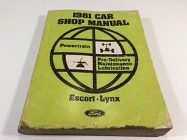 1981 Ford Car Shop Manual Powertrain Pre-Delivery Maintenance Lubrication - $12.99