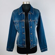 Silver Jeans Jacket Womens Trendy Fashionable Medium Wash Denim Jean Jac... - $26.99