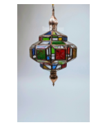 Fireworks metal fanar, Suspended fanar, chiseled metal, hand-made. - £145.50 GBP