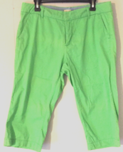 U.S. Polo Assn capri pants size 12 women green pockets - $12.13