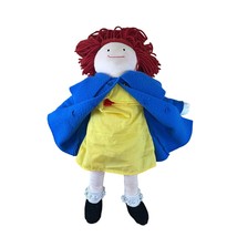 VINTAGE 1990 Madeline Stuffed Plush Cloth Doll Doll Eden by Barbara Bemelman - £15.47 GBP