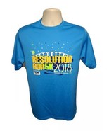 2018 Resolution Run 5k Vero Beach Florida Mens Small Blue Jersey - $22.00