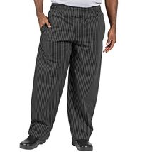 Uncommon Threads L Large fits XL black pinstripe chef pants - $19.59