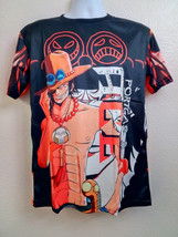 T Shirt One Piece Portigas D Ace Anime Manga Unisex 2XL Asia Size - £15.97 GBP