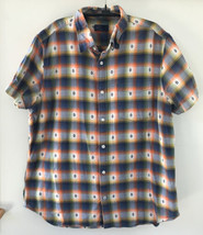 Gap Multicolor Patterned Button Up Lived-In Fit Short Sleeve Shirt XL - £783.13 GBP
