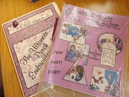 2# Vintage Needle Punch Embroidery Books - £5.91 GBP