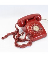 Red Western Electric Bell Rotary Desk Phone 500 3/1953  Guaranteed Working - $143.07