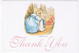 Thank You Postcard Bunnykins 1990 F W Co - $2.96