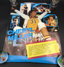 VTG c1980s Cheryl Miller USC The Best Ever Womens Basketball Poster 17&quot; x 22&quot; - £25.93 GBP