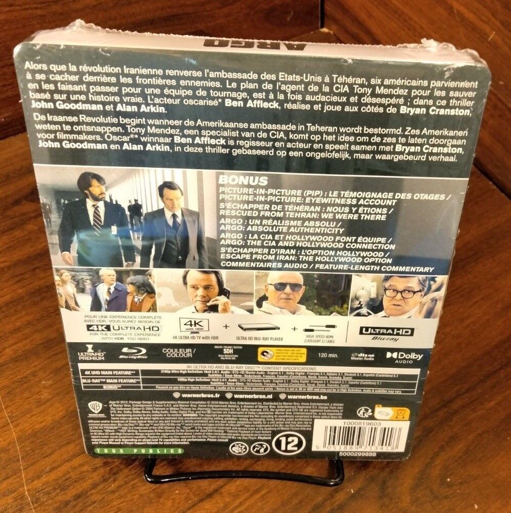 Argo 4K UHD/Blu-ray Steelbook - EU IMPORT - NEW - Free Box w/Tracking Item image 7