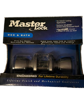 Master Lock Bed Bath Privacy Door Lock Brushed Satin Nickel Lifetime Guarentee - $10.99