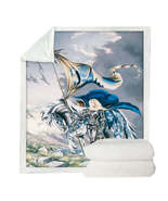 Shores of Avalon Woman Lady Knight Throw Blanket - €48,83 EUR+