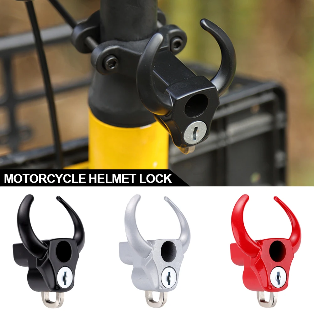 Creative Cow Anti-theft Helmet Lock Handlebar Mount Motorcycle Electric Motorb - £11.59 GBP
