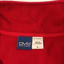 Old Varsity Brand Alabama Crimson Tide Men's Full Zip Red Fleece Sweater Size L image 3