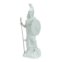 Athena Minerva Greek Roman Goddess Cast Marble Sculpture Statue 23.62in - £180.26 GBP