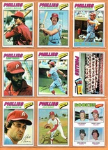 1977 Topps Philadelphia Phillies Team Lot 23 diff Mike Schmidt Greg Luzinski  - £10.49 GBP