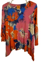Ruby Rd. Women&#39;s Orchid Multi Floral Knit Top - PL with 3/4 Sleeve and S... - $25.00