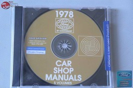 1978 Ford Car Shop Repair Manuals 5 Volumes All Models CD Rom Disc PDF New - £28.54 GBP