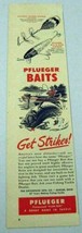 1951 Print Ad Pflueger Tandem Spinner &amp; Pal-O-Mine Minnow Fishing Lures Akron,OH - £8.64 GBP