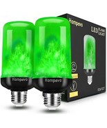 Hompavo 【Upgraded LED Flame Light Bulbs for Christmas Decorations, Green - $731.86 MXN