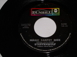Steppenwolf Magic Carpet Ride 45 Rpm Record Vintage Dunhill Label - £15.17 GBP