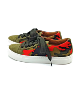 Donald Pliner Christy Sneakers Shoes Size 6 Multicolor Camouflage Made i... - $33.54