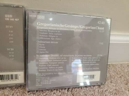 Lot of 2 Vienna Master Series CDs: Gregoianische Gesange, Mozart Symphony Item image 3