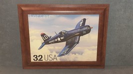 CORSAIR Classic American Aircraft 1997 32c Stamp Framed Canvas Art Print - £39.42 GBP