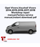 Opel Vivaro,Vauxhall Vivaro 2014,2015,2016,2017,2018
Workshop repair man... - $19.99
