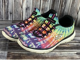 Women&#39;s Skechers Summits Looking Groovy 149132 - Size 8.5 Rainbow Tie-Dy... - $49.99