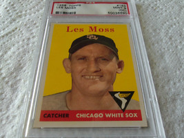 1958 Topps Les Moss #153 Psa 9 Mint O/C Chicago White Sox Baseball - £62.84 GBP