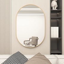 Neuweaby Oval Bathroom Mirror Capsule Wall Vanity Mirror, 20&quot;, And Living Room. - £40.91 GBP