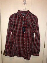 NEW Chaps Mens Large Easy Care Plaid Button Down Shirt Retails $60 NEW - £11.89 GBP
