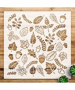 Fall Leaf Pattern Stencil for Walls and Crafts, Reusable Mylar Template,... - $20.09 CAD+