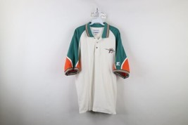 Vintage 90s Starter Mens XL Miami Dolphins Football Thermal Waffle Knit Polo - $49.45