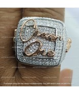 4CT Rotondo &amp; Baguette Taglio Moissanite Uomo Custom Lettera Anello 925 ... - €217,92 EUR